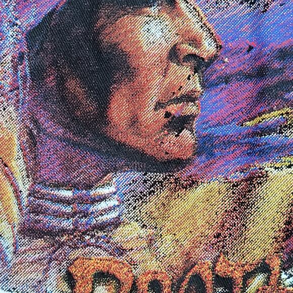 Native-American Biker Cutoff Button Shirt XL/2XL 27x31 Baggy - Picture 12 of 15